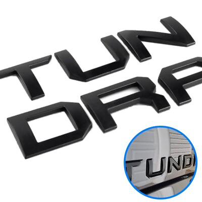 #ad Tailgate Insert Letter For 2014 2021 Tundra Matte Black Emblem Rear Raised Badge $12.97