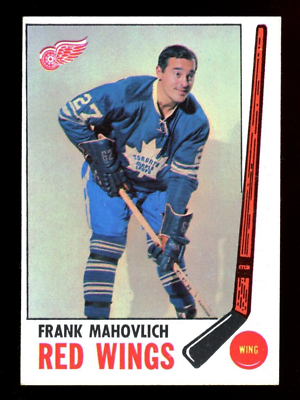 #ad 1969 70 TOPPS NHL Hockey #62 Frank Mahovlich NM Red Wings Maple Leafs Card $31.44