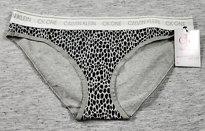 #ad Calvin Klein Ck One Cotton Bikini Panty Womens Size Medium Giraffe Print $14.96