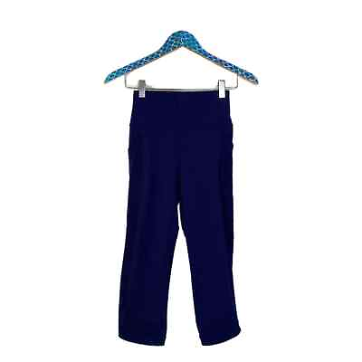 #ad LULULEMON Fit Physique Crop 19 in Hero Blue Pocket Mesh Leggings Size 4 EUC $55.00