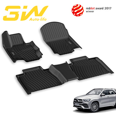 #ad 3W TPE Floor Mats for Mercedes Benz GLE 2020 2024 All Weather Liner Fit Benz GLE $109.99