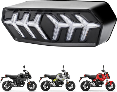 #ad Grom Integrated Tail Light Sequential LED Honda Grom 2014 2022 Clear Lens $34.49