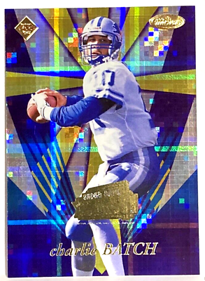 #ad 1998 Collectors Edge Masters Charlie Batch Rookie Preview Superbowl Stamp Lions $12.00