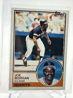#ad 1983 Topps Joe Morgan Baseball Card #603 NM Mint FREE SHIPPING $1.25
