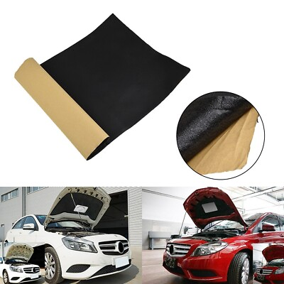 #ad 30*50cm Car Sound Deadening Insulation Foam Cotton with Strong Adhesive $9.42
