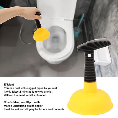 #ad NEW Type 2 Mini Plunger Powerful Slip Proof Handle Efficient Small Drain Plunge $7.55