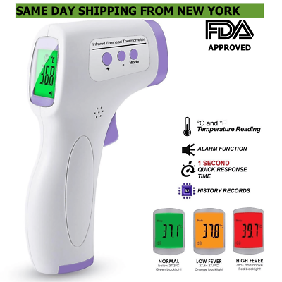 #ad FDA Approved Medical NON CONTACT Body Forehead IR Infrared Digital Thermometer $11.95