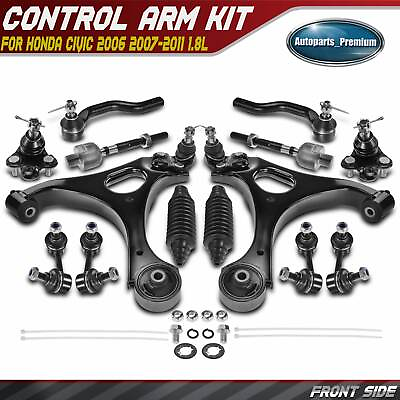 #ad 14pcs Front Control Arm And Ball Joint Assembly for Honda Civic 2006 2011 1.8L $114.99