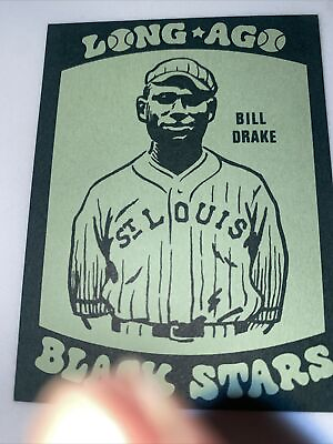 #ad 1978 Laughlin Long Ago Black Stars Baseball #8 Bill Drake 0428 $19.99