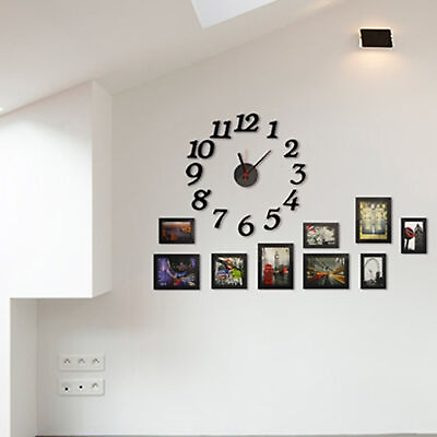 #ad 12pcs set Clock Number Decorative Simple Installation Replacement Diy Quartz $6.94