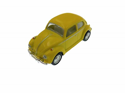#ad 2.5quot; Kinsmart VW 1967 Volkswagen Beetle Diecast Model Toy Car 1:64 Yellow $5.98
