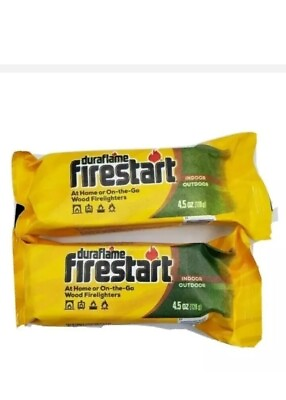#ad Duraflame Firestart 4.5oz Indoor Outdoor Easy Light Fire starters 2 Packs $8.99