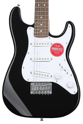 #ad Squier Mini Strat Electric Guitar Black with Laurel Fingerboard $189.99