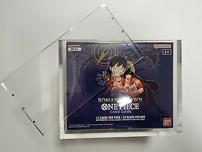 New Acrylic Display Hard Case For One Piece Booster Box Magnetic Lid US seller $21.99