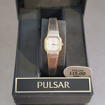 #ad Vintage Pulsar Women#x27;s Quartz Watch Gold amp; Silver Tone Analog 6.25 inch $100.00