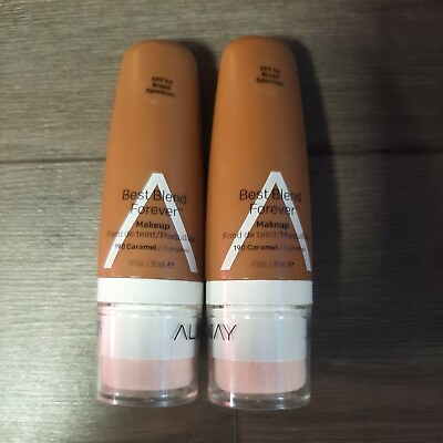 #ad LOT OF 2 Almay Best Blend Forever Foundation Makeup CARAMEL 190 New Sealed $13.99