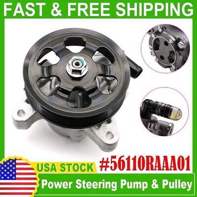 #ad Power Steering Pump w Pulley for Honda Accord 2003 2005 L4 2.4L 56110RAAA01 $142.51