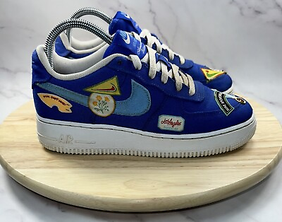#ad Nike Air Force 1 Los Angeles Patched Up Racer Blue DX2308 400 Size 6Y Women 7.5 $49.99