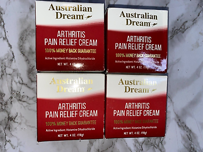 #ad Lot of 4 Australian Dream Arthritis Pain Relief Cream 4oz JAN 2026 #0002 $69.95