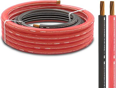 #ad #ad DS18 PW 4GA 5BK 20RD 4 GA Ultra Flex Power Wire 5ft Black And 20ft Red $16.95