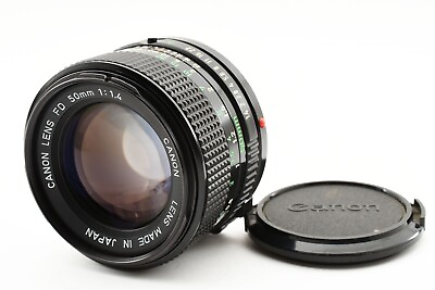 #ad 【Exc2】CANON New FD NFD 50mm F 1.4 MF Standard Lens Old Vintage Lens From Japan $61.99