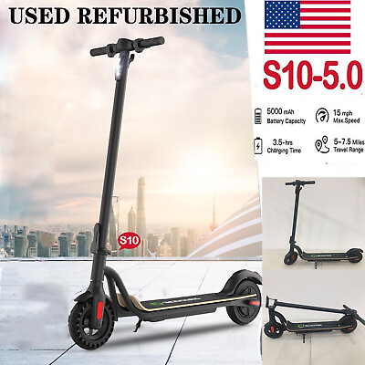 #ad S10 5.0AH Folding Adult Electric Scooter 250W Safe Kick Push Commuter E Scooter $169.00