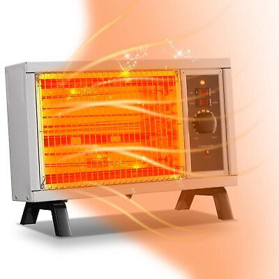 #ad Radiant Heater Electric Space Heater Fast Heating with Adjustable Thermostat... $59.47