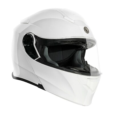 #ad TORC T 28 Gloss White Modular Motorcycle Helmet $169.99