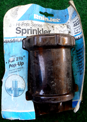 #ad Vintage Rain Jet Hi Pop Brass Sprinkler 4832C Half Circle 12#x27; Radius $24.95
