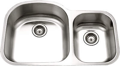 #ad STC 2200SR 1 Eston Series Undermount Stainless Steel 70 30 Double Bowl Kitchen S $233.99