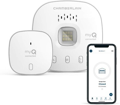 #ad CHAMBERLAIN Smart Garage Control Wireless Garage Hub and Sensor with Wifi $79.56
