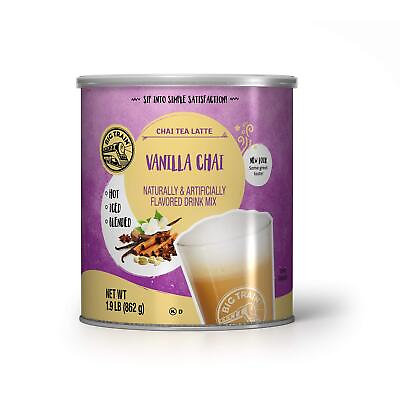 #ad Big Train Vanilla Chai Tea Latte Beverage Mix 1.9 Pound Pack of 1 $26.97