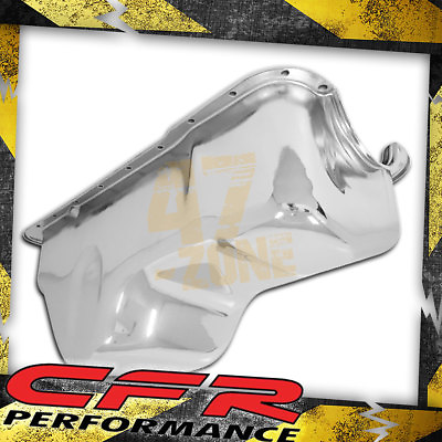 #ad For 1988 96 Ford Small Block 351W Windsor Stock Capacity Truck Oil Pan Chrome $86.19