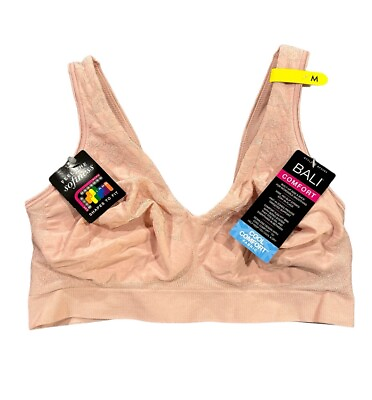 #ad #ad Bali Bra Cool Comfort Wireless Bra 3484 Pink Mauve Size Medium women’s NEW $21.06