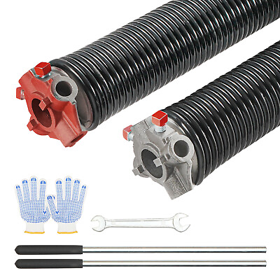 #ad VEVOR Garage Door Torsion Springs Pair of 0.25 x 2 x 29inch with Winding Bars $44.99