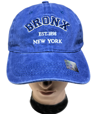 #ad BRONX NEW YORK Embroidered Cotton Denim Washed Adjustable Baseball Cap Hats LOT $11.99