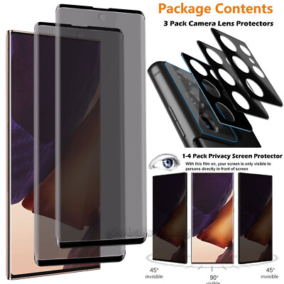 #ad For Samsung Note20 S20 S21 S22 S23 S24 Ultra Privacy Camera Lens Glass Protector $11.99