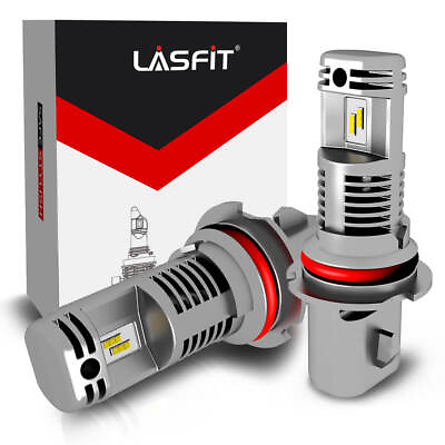#ad #ad Lasfit 9007 HB5 LED Headlight Bulbs High Low Beam 6000K White Fanless Bright 2X $36.99