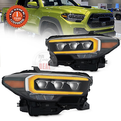 #ad For Tacoma SR SR5 TRD 16 23 LED DRL Sequential Turn Signal Projector Headlights $497.94