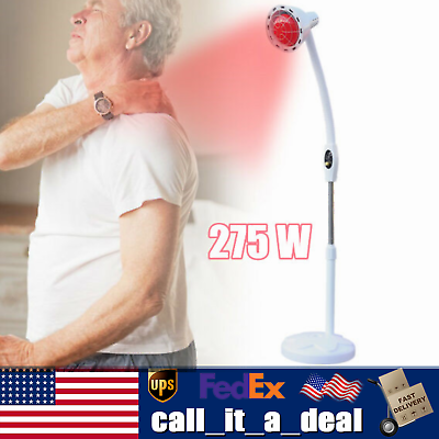 #ad 275W Therapy Infrared Heat Lamp Red Heat Roasting Lamp Pain Relief Spa Home $52.87