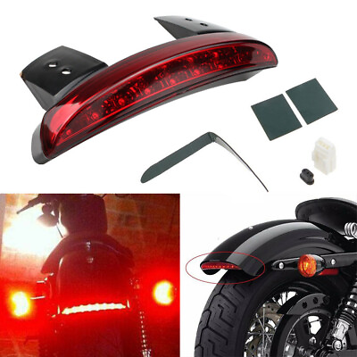 #ad LED Brake Tail Lights Fender Edge For Harley Davidson Iron 883 Sportster XL883N $15.79