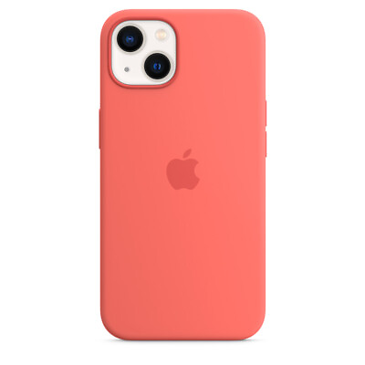 #ad Genuine Apple iPhone 13 Silicone Case with MagSafe Pink Pomelo MM253FEA $14.00