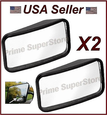 #ad NEW SIDE AUXILIARY BLIND SPOT WIDE VIEW MIRROR X TWO SMALL REARVIEW RV VAN TRUCK $9.95