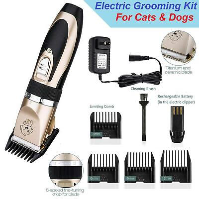 #ad NEW Electric Animal Pet Dog Cat Hair Trimmer Shaver Razor Grooming Quiet Clipper $17.95
