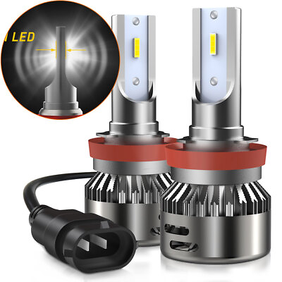 #ad AUXITO H8 H11 LED 6500K Headlight 20000LM 48W 2 Side Low Beam High bulbs Power $19.09