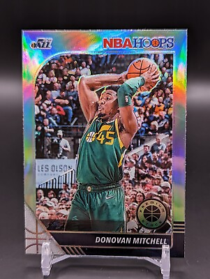 #ad 2019 20 Panini NBA Hoops Premium Stock Donovan Mitchell Silve Prizm #185 R1992 $1.75