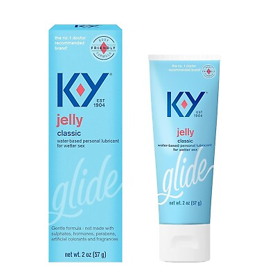 #ad K Y KY Jelly Gel Personal Lubricant Vaginal Dryness Moisture and Anal Lube 2oz $6.99