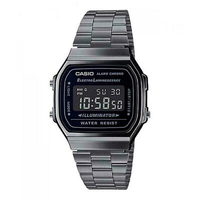 #ad Casio Vintage Series A168WGG 1B Digital Metal Blackout Watch $48.95