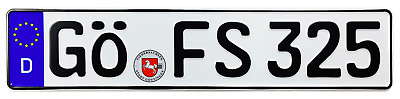 #ad Göttingen Front German License Plate GÖ by Z Plates with Unique Number NEW $34.99