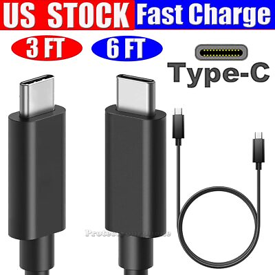 #ad 2 Pack USB C to USB C Type C Cable Fast Charge Charging Cord For Samsung Moto LG $9.99